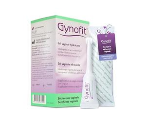 Gynofit gel vaginal hydratant - Soulagement de la sécheresse vaginale - Amélioration de la flore vaginale pour plus d'aisance et de confort - Gel vaginal sans hormone et sans parfum (6 pièces)