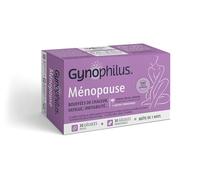 Gynophilus - Probiotiques Ménopause - Sans hormones - Accompagne Bouffées de chaleur - fatigue & irritabilité - Safran breveté Saffr’inside + pollen - phyto-œstrogènes - soja - 60 gélules