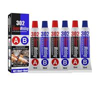 GYORI Colle de Réparation Magique Tout Usage 302, Colle de Réparation de Coulée pour Pâte de Liaison d'Agent Métallique, Résistante à Haute Température, Facile à Utiliser, Gris Clair ou Blanc Cassé