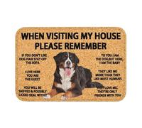 GYORI Paillasson Remember Bernese Mountain Dogs House Rules Front Floor Door Entrance Mats Indoor Bath Kitchen Doormat Garage Paillasson d'entrée intérieur