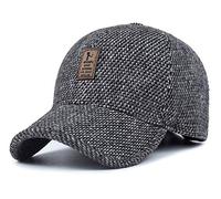 GYOUFU Casquette de Baseball pour Homme Casquettes d'hiver (Gris),57-61,Large