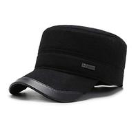 GYOUFU Casquette de Baseball pour Homme Casquettes d'hiver (Noir 09),57-61,Large