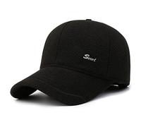 GYOUFU Casquette de Baseball pour Homme Casquettes d'hiver (Noir 16),57-61,Large