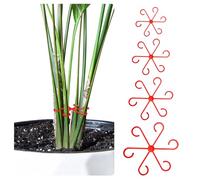 GyovinnJuwanua Lot de 8 supports de tige de plantes d'intérieur de 4 tailles, anneau de support pour différentes étapes de croissance des plantes, treillis esthétique pour plantes grimpantes et