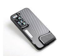 Gypsophilaa Coque 6-in-1 Dual Optics Lens, System for iPhone 8 Plus / 7 Plus Case: Fisheye, Telephoto, Wide-Angle, Macro and Super Macro (Black)