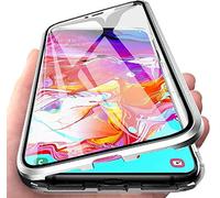 Gypsophilaa Coque pour Honor Magic 5 Lite Adsorption Magnétique Étui Métal Cadre Antichoc Bumper Case Cover avec Dual Transparente Verre Trempé, 360 Degré Full Body Protection Housse