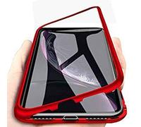 Gypsophilaa Coque pour Huawei Honor 8X magnétique,Verre trempé Transparent Retour Étui Housse +avec Aimants Intégré Cadre métallique,Housse Ultra Slim Protection 360°Huawei Honor 8X