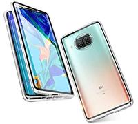 Gypsophilaa Coque pour Xiaomi Mi 10T Lite/Redmi Note 9 Pro 5G Adsorption Magnétique Tech Housse 360 Degrés Protection Étui Antichoc Cadre Aluminium Verre Trempé Aimant Fort Métal Flip Cover