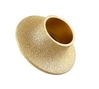 GYQIZSS 1 pièces 10mm-35mm sec brasé sous vide diamant meule bord profil disque de ponçage marbre granit céramique verre meule outil