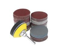 GYQIZSS 120 pièces 50mm disques de ponçage jeu de tampons 60-3000 grain abrasif tampon de polissage Kit for outil rotatif papiers de verre accessoires