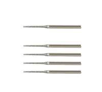 GYQIZSS Lot de 5 forets diamantés de 0,8 à 2,5 mm, tige de 2,35 mm, for blocs de verre, pots, carreaux, bouteilles, briques, pierre, outils de perçage