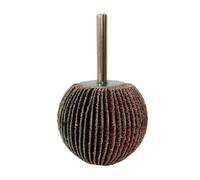 GYQIZSS Roue à lamelles sphérique en papier de verre, tige de 6mm(1/4 "), grain 60-180, outil rotatif abrasif for le polissage de précision en forme de boule, 1 pièces