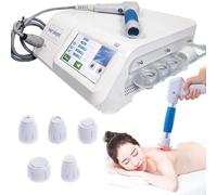 GYQSSD Machine Pneumatique De Thérapie par Ondes De Choc Extracorporelles, Masseur Portable Multifonctionnel par Ondes De Choc avec 5 Têtes De Massage, pour Le Massage Anti-Douleur