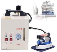 GYQSSD Station De Repassage Vapeur 1600W, Fer à Repasser Vapeur Portatif 900 W avec Chaudière 4L, Manomètre Visuel Et Alarme De Niveau d'eau Bas pour Magasins De Vêtements, Blanchisseries Et Usines