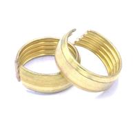 GYQYJPFZM 10pcs Fit Tube ID x OD 16x20mm Pex-AL-Pex Tube Brass Compression Fitting Ferrule Ring Floor Heating