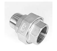 GYQYJPFZM 1pc 1/4" 1/2" 3/4" 1" 2" Female & Female 90 Degree Elbow Thread SS304 Live Joint Coupling Union Connector Pipe Fitting for Tube(One Size,1/4")
