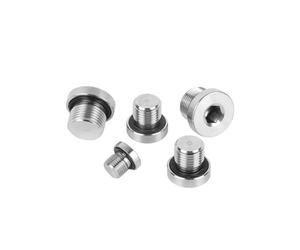 GYQYJPFZM 1pc Metric Male Thread 304 Stainless Steel Hex Socket Ed Sealing Ring Flange Inner Hexagon Bolt Oil Water Pipe Fitting(M42x2)