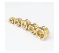 GYQYJPFZM 2pcs M10x1 Female -M12x1.5 Male Brass Reducer Reducing Adapter Fitting Gas Water Fuel Pressure Gauge