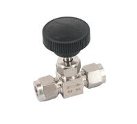 GYQYJPFZM Fit Tube O.D 14mm 304 Stainless Steel Shut Off Valve Flow Control Needle Valve Compression Fitting