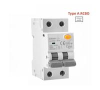 GYR9NM Type A RCBO 2P 4P Magnetic Residual Current Circuit Breaker with Over Current Protection 10A 16A 25A 32A 40A 30mA CZAOINCU(4P 25A 30mA)