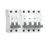 GYR9NM Type A RCBO MCB Leakage Protector RCBO 2P 4P Overload Short Circuit Protection Residual Current Circuit Breaker, Pièces(4P 25A 30mA)