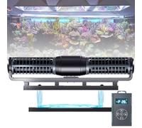 Gyre Wave Maker pour aquarium, pompe à débit transversal réglable avec écran LED et contrôle par application, tête d'alimentation magnétique DC 24 V, pour aquariums d'eau douce et récif marin (55 W)