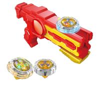 Gyro Avec Lanceur Pour Enfants, Ensemble De Toupie, Fusion De Métal, Combinaison De 1 Et 2 Toupies, Cadeau