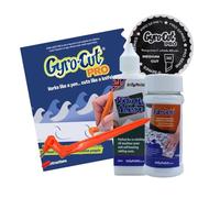 GYRO-Cut PRO Kit de démarrage pour découpe de tissu avec outil, tapis adhésif et Fabgrip