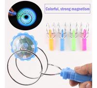 Gyro rotatif magnétique à lumière LED, 1 pièce, jouet magique Yo-yo lumineux coloré, anti-Stress, cadeau pour enfants