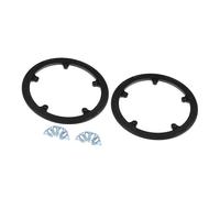 Gyrodymix 2pcs 44 Dents 8.5cm 5 Trous Vélo Manivelle Chaîne Roue Couverture Noir Produit Durable