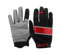 Gyrodymix Gants De Cyclisme d'hiver Gants Coupe-Vent Chauffants Gants Thermiques Impermeables Vel par Temps Froid 1 Paire Rouge-Noir-Blanc M