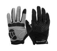 Gyrodymix Gants De Cyclisme d'hiver Gants Imperméables Thermiques Vélo pour Temps Froid 1 Paire Noir et Gris L