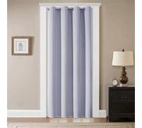 GYROHOME Rideau occultant Doux et Durable à œillets, Panneau Simple, pour Salon et Chambre à Coucher, 117 x 183 cm, Blanc grisâtre