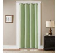 GYROHOME Rideaux occultants à œillets de Couleur Unie pour Porte et fenêtre, 132 x 213 cm, Vert Clair