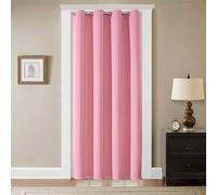 GYROHOME Rideaux occultants à œillets de Couleur Unie pour Porte et fenêtre, Panneau Simple, Rose, 100 x 200 cm
