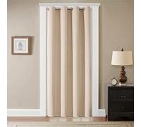 GYROHOME Rideaux occultants à œillets, Doux et durables, Panneau Simple, pour Salon et Chambre à Coucher, 100 x 200 cm, Beige