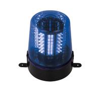 HQ-Power Gyrophare avec 108 LED, augmente la sécurité et la visibilité, vitesse de rotation réglable, adaptateur/chargeur inclus, économie d'énergie, 14 VDC, bleu