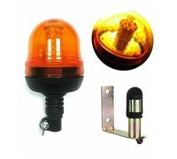 Gyrophare Balise 40LED E9 IP65 Orange + Support de U-Forme pour Machine Agricole