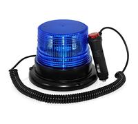 Gyrophare Bleu LED, Phare d’Avertissement Clignotant magnétique pour véhicule avec Prise Allume-Cigare 12-80V