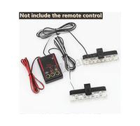 Gyrophare LED 4x4 pour la police, clignotant, 12 V, télécommande sans fil, lampe d'avertissement, stroboscopes