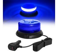 Gyrophare LED bleu 12V gyrophare Magnetique bleu stroboscopique clignotant pour véhicule police chariot élévateur de Tracteur de golf UTV Car Bus