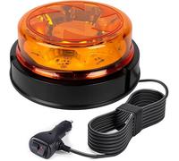 Gyrophare LED feu d'avertissement jaune 12/24V - 6 niveaux feux détresse étanches SUPPORT POUR GYROPHARE