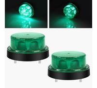 Gyrophare LED Vert Stroboscopique Signalement d'avertissement Lumières Flash Strobe Beacons Pour Camion Remorque Voiture Van, 2PCS