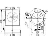 Gyrophare HELLA 2RL 006 295-111