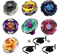 gyroscope 4D Metal Rapidity BALANCE Pack 7 pièces + 3 lanceurs + 2 pointes en métal : BB122, MERCURY Limited, BB119, BB47, BB95, BB60, BB100