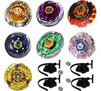 gyroscope 4D Metal Rapidity FLAME Pack 7 pièces + 4 lanceurs + 4 pointes en métal : BB126, BB118, BB111, BB121C, BB48, BB43, BB99