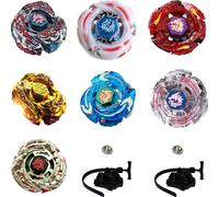 gyroscope 4D Metal Rapidity LDRAGO Collection Pack 7 pièces + 2 lanceurs + 2 pointes en métal : BB88 Meteo, BB108 Destroy, BB43 SPegasis, BB121B Guardian, BB98 Assaul.T, BB98R Rush, 3013H Gold