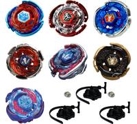 gyroscope 4D Metal Rapidity PEGASIS Collection Pack 7 pièces + 3 lanceurs + 2 pointes en métal : BB105 Big Bang, BB121A Wing, 3011B Astro, 3013-02 Big Bang Blue Wing, BB70 Galaxy, BB28 Rock, W103R2F G