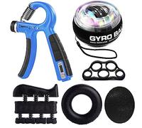 Gyroscope Ball Power Wrist Gyro Ball, Hand Grip Musculation Avant Bras, Hand Gripper, Renforcement de la main, poignet musculation main, Reeducation main, Anneau d'exercice et Balle Anti-Stress