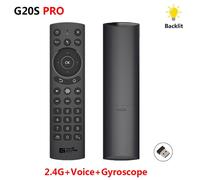 Gyroscope d'apprentissage IR sans fil pour boîtier TV Android X4 AM7, G20BTS PLUS G20S PRO 2.4G, commande à distance d'apprentissage avec rétroéclairage vocal, 2021
